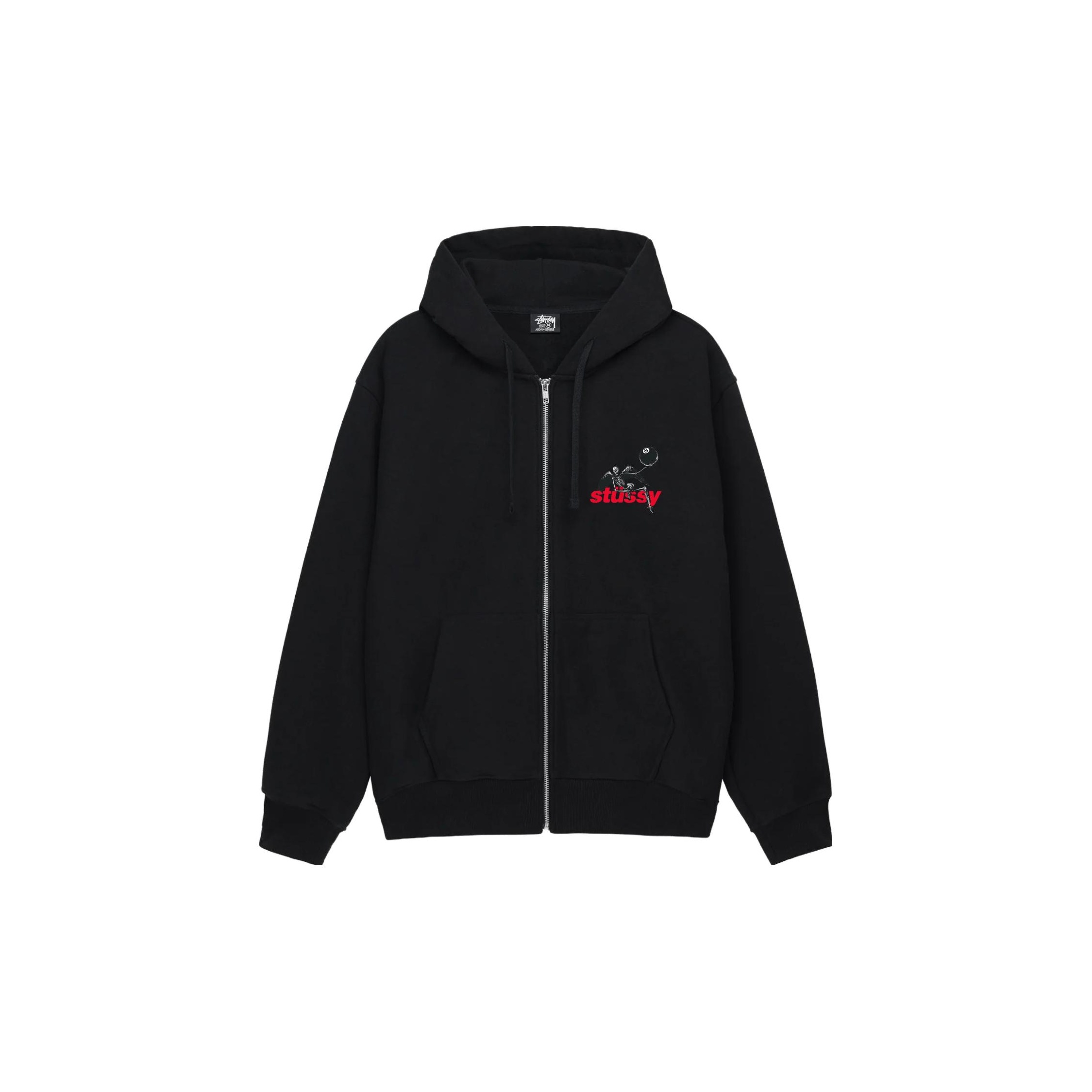 Stussy SS-Link Zip Hoodie Black L - POIZON
