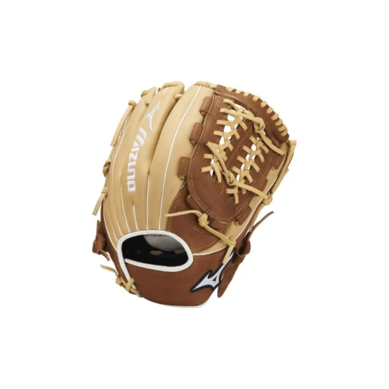Mizuno Baseball Catcher's Glove Top Grain Cow Leather Unisex Coffee-1