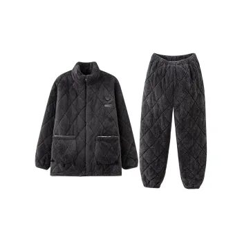 MIOJUER Pajama Set Men's Dark Gray