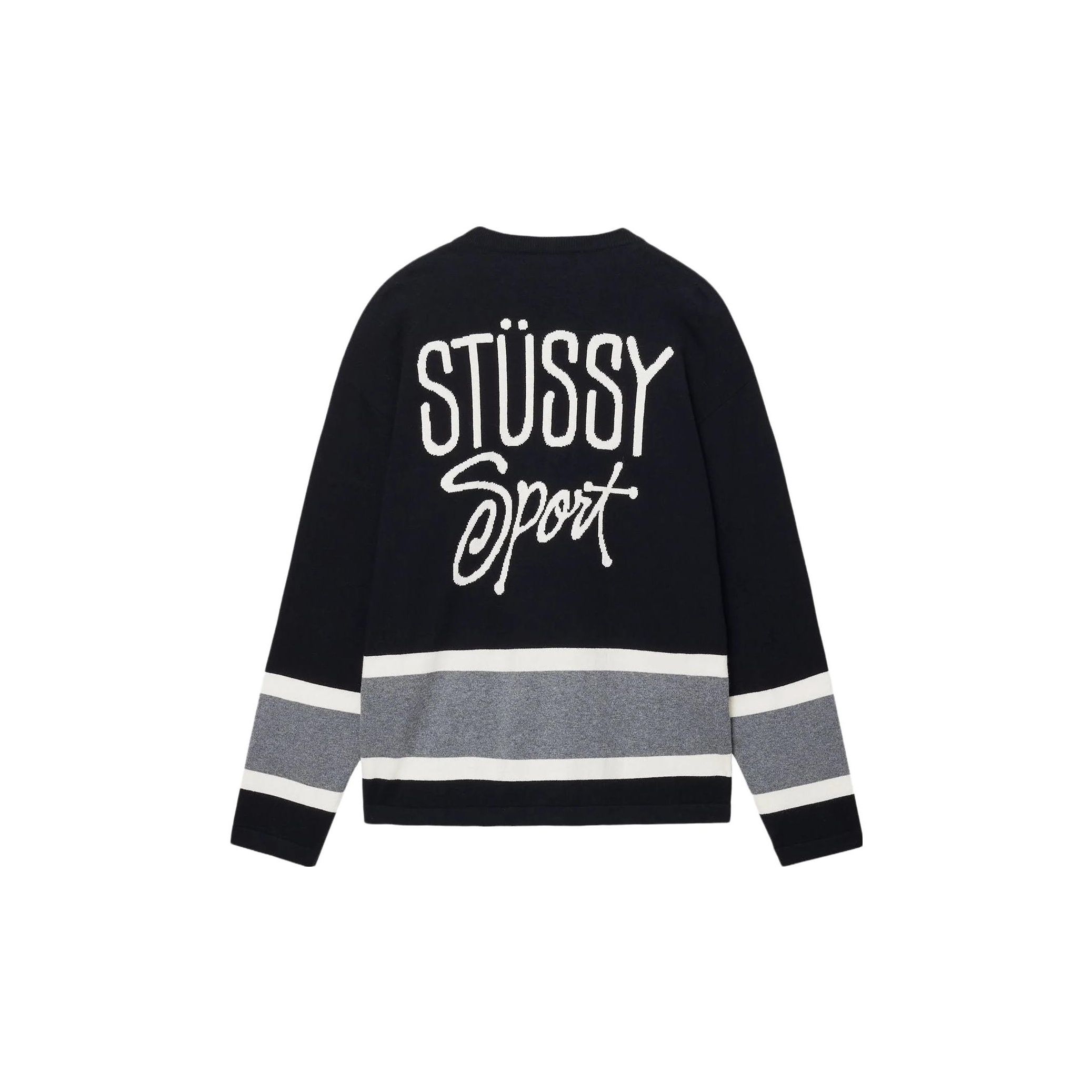 Stussy Hockey Sweater Black XL - POIZON