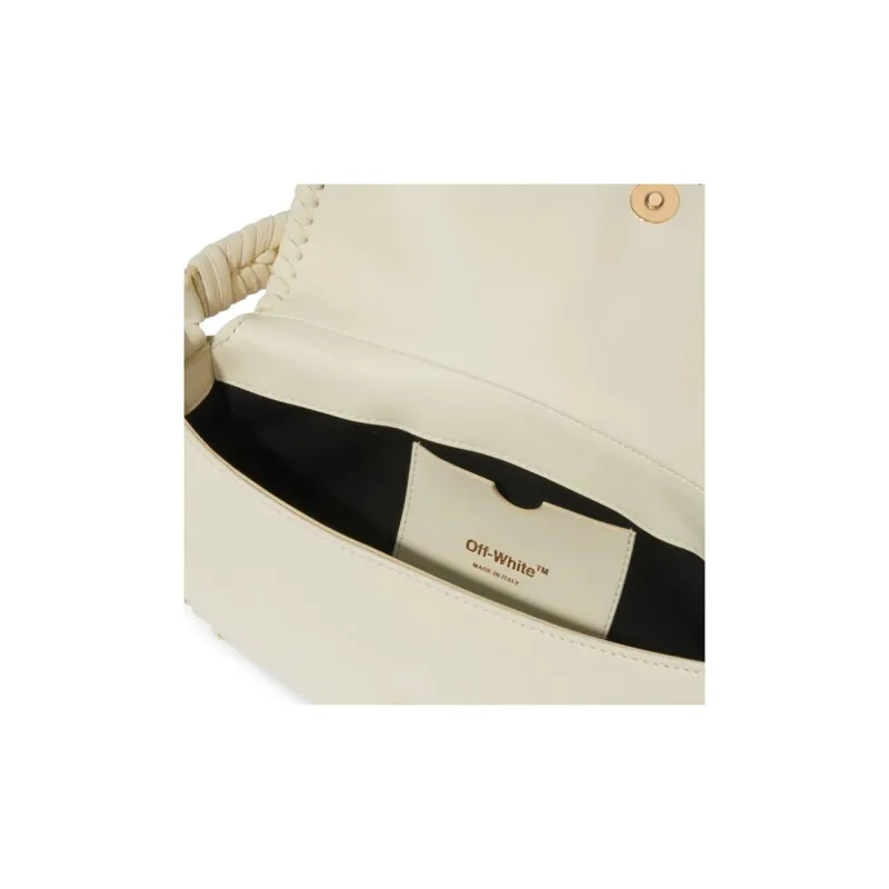 OFF WHITE Braided Trim Top Handle Bag-3