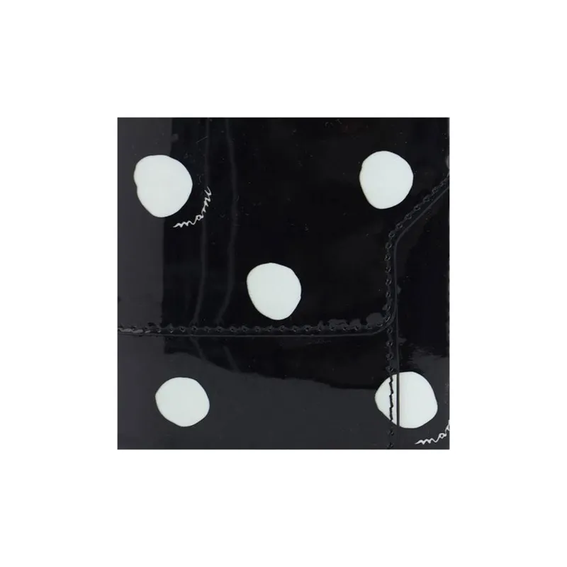 MARNI Patent Leather Wallet Women's Black-3