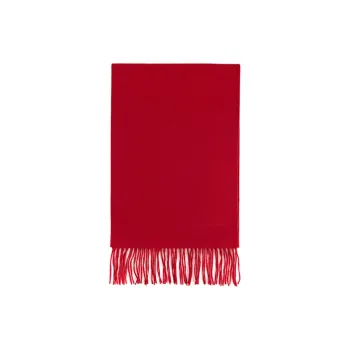 MARJAKURKI Red Scarf With Soothing Atmosphere Greeting Card Exuding Elegance Unisex