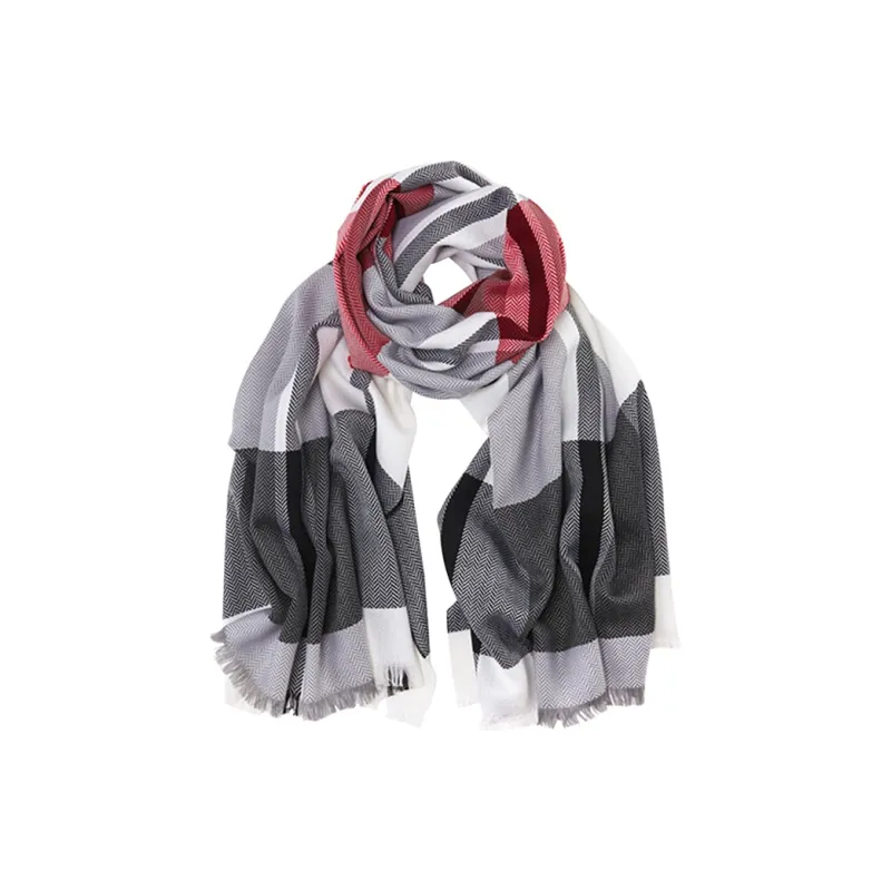 MARJAKURKI Blessing Scarf Joyful Plaid Greeting Card Elegant Atmosphere Unisex-0