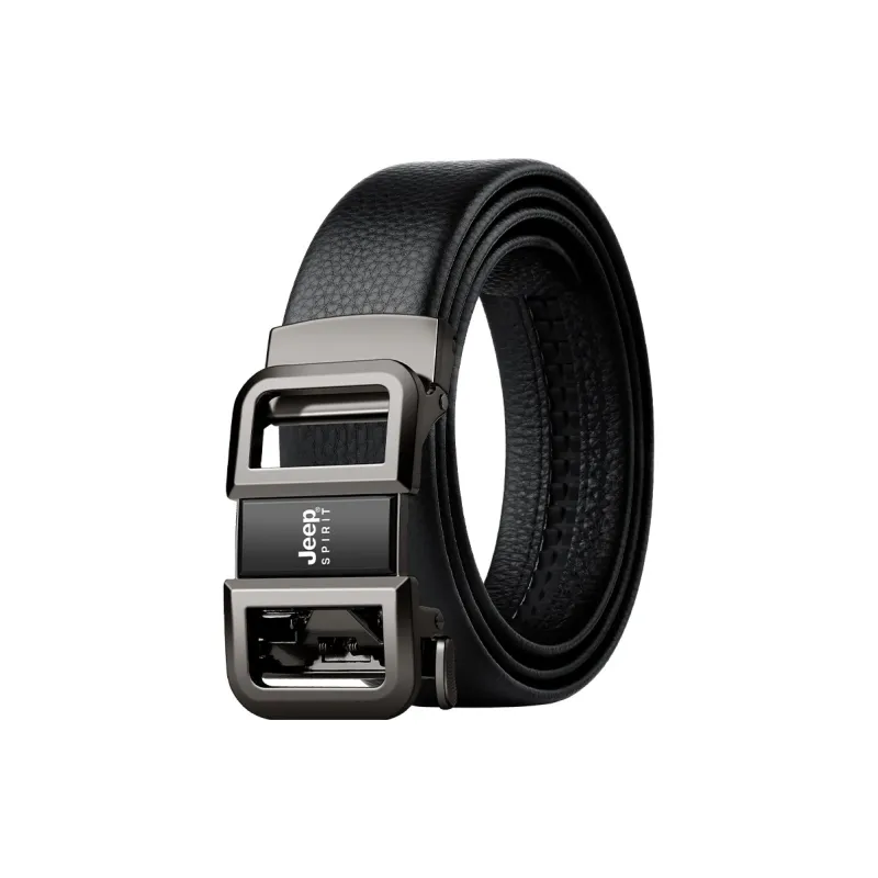 JEEP SPIRIT Automatic Buckle Luxury Elegant Cow Leather Leather Belts Men's Width 3.5CM-5