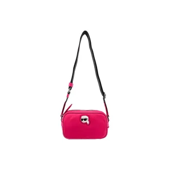 KARL LAGERFELD Recycled Polyamide Crossbody Bag, Shoulder Bag Women's Pink