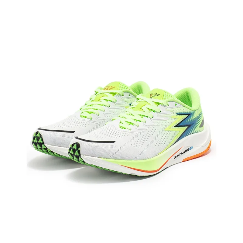 361° 2.5 Pro Low Top Long Distance Running Shoes Unisex White Green-2