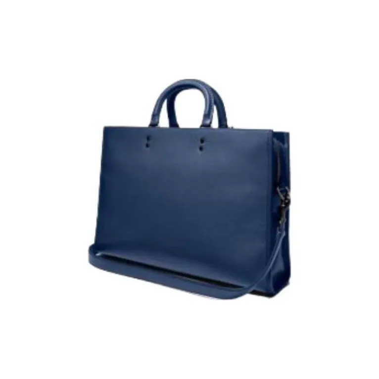 COACH Rogue Cow Leather Portable Crossbody Bag, Shoulder Bag, Laptop Bag, Briefcase Tubas Unisex Royal Blue-2