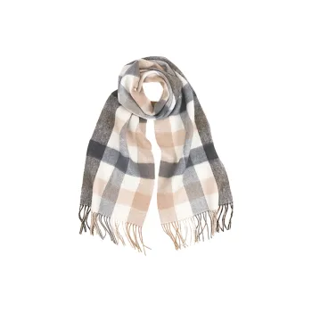 MARJAKURKI Red Scarf Atmosphere Advanced Vichy Plaid Greeting Card Elegance Women's