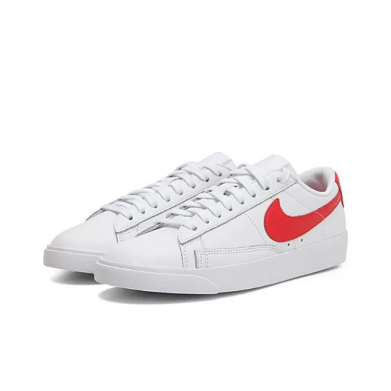 Nike Blazer Durable Breathable Low Top Skateboard Shoes Women's White-2