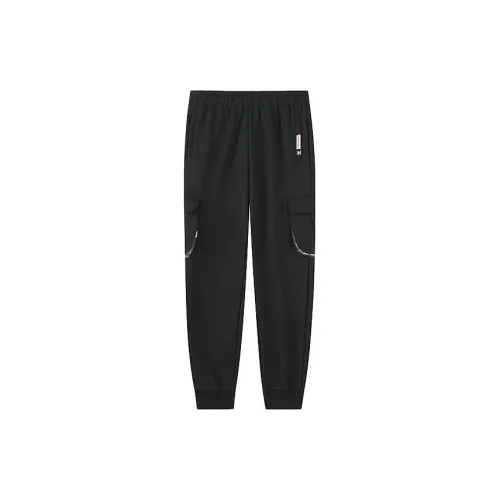 361° Life Collection Knitted Sweatpants Men Pure Black