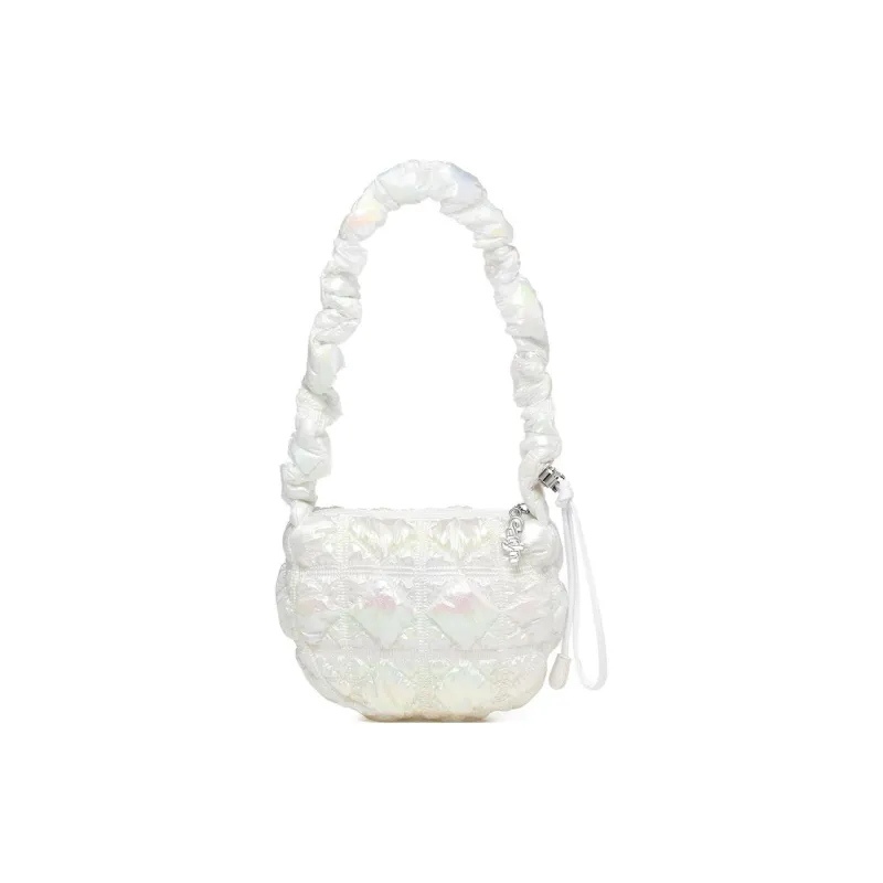 CARLYN Nylon Shoulder Bag Crossbody Bag Regular Women's White-2