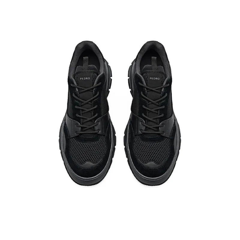 PEDRO Modern Whimsy Collection Slip-Resistant Low-Top Running Shoes Men's Black-2