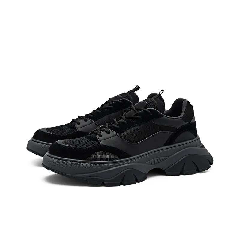 PEDRO Modern Whimsy Collection Slip-Resistant Low-Top Running Shoes Men's Black-1