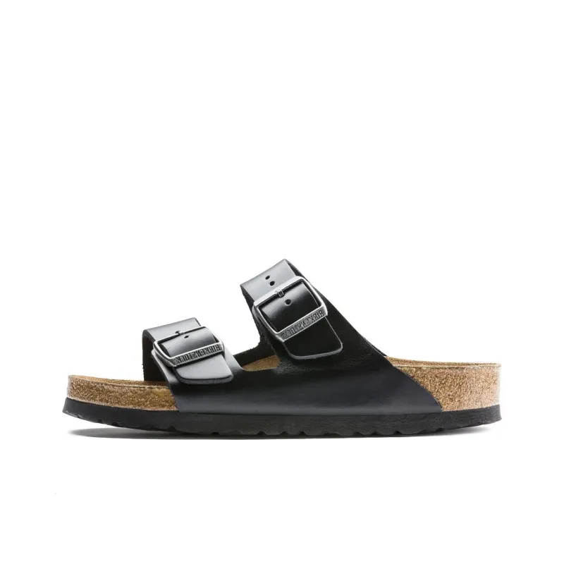 Birkenstock Arizona Soft Footbed Slide Slippers Unisex Black Regular-0