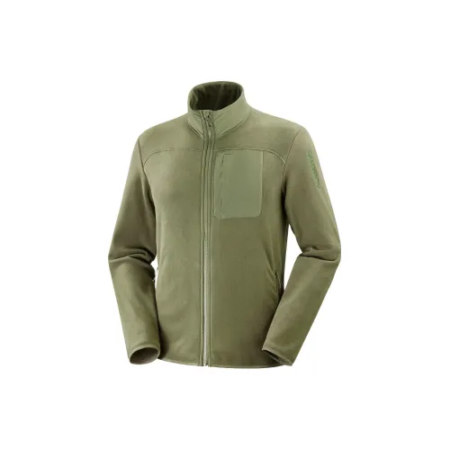 SALOMON Outline Polartec Jackets Men Green