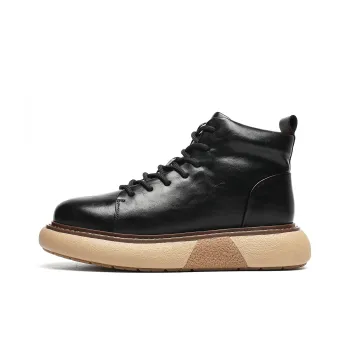 TRUMPPIPE High Top Casual Shoes Men's Black