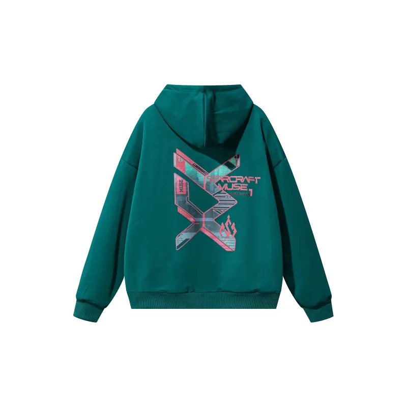 XINGJIZHE Loose Fit Hooded Coat Cardigan Sweatshirt Unisex-16