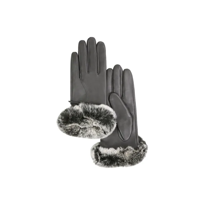 MARJAKURKI Sheepskin Rex Rabbit Fur Heartwarming Glove Advanced Box Greeting Card Women's-5