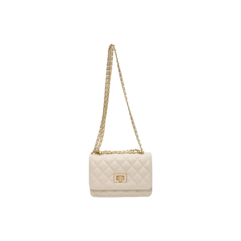 MARKANGARO PU Small Square Bag Regular Unisex Black/White-8