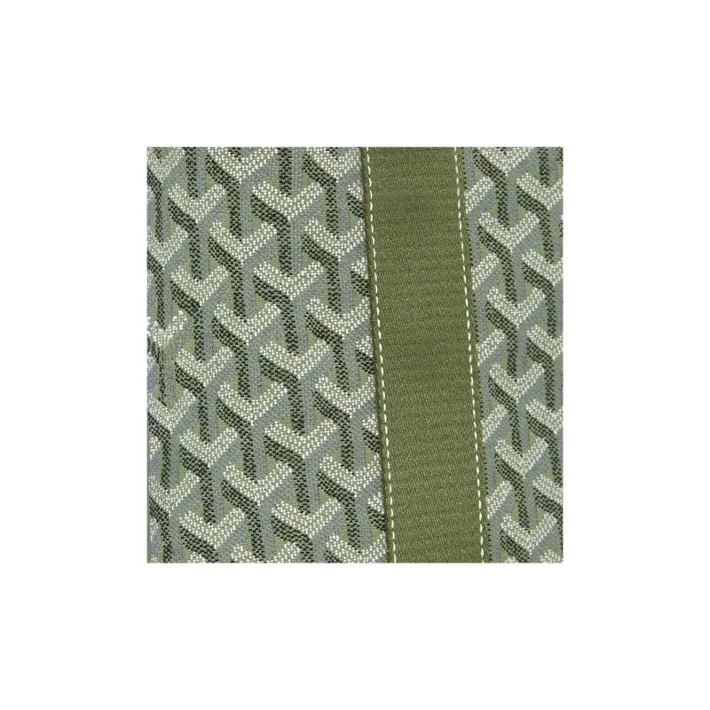 GOYARD Villette Canvas With Leather Tote Bag Shopping Bag Shoulder Bag Handbag Small Size Unisex Khaki & Green-2