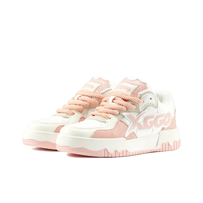 XIANGGUAN XGGO Lightning No.1 Wear Resistant Slip Resistant Low Top Skateboard Shoes Unisex Pink-2