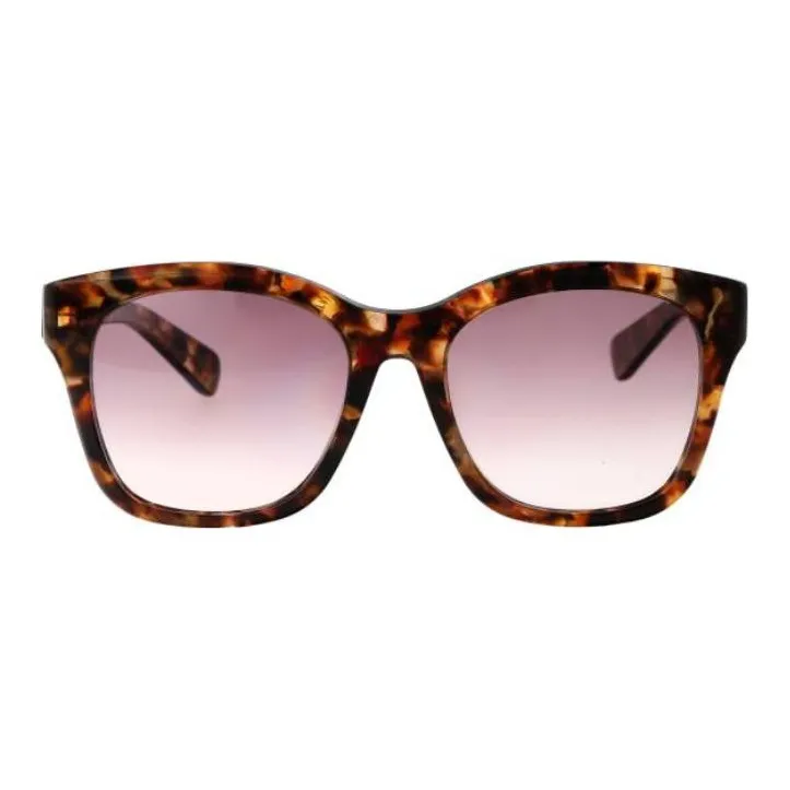Chloe Recycled Acetate Irregular Shape Sunglasses Women's Light Brown-2