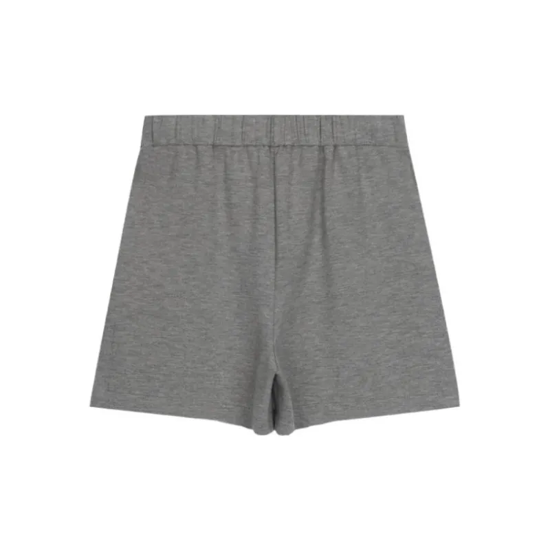 THEORY Casual Shorts Women's Gray White-1