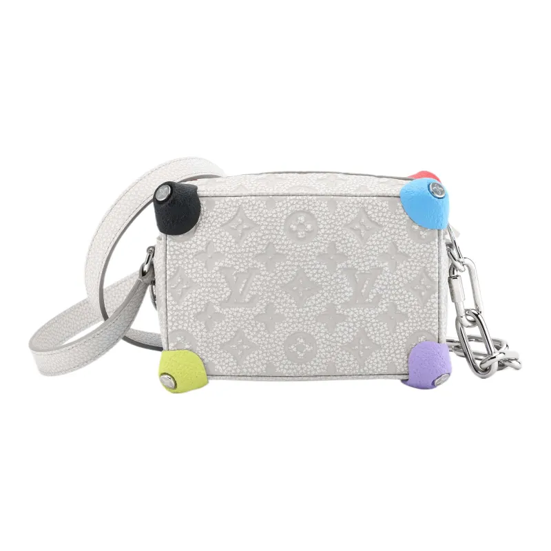 LOUIS VUITTON Mini Soft Trunk Chalk-4