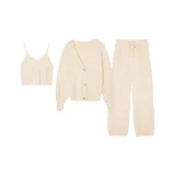 White 200 (Mink Wool Three-Piece Set)