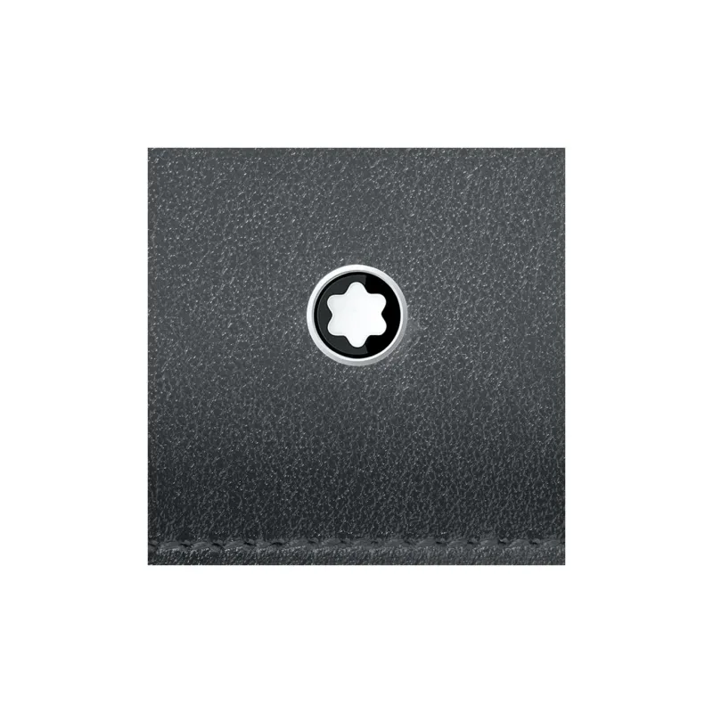 MONTBLANC Meisterstuck Full Grain Cow Leather Card Holder Men's Elegant Gray-3
