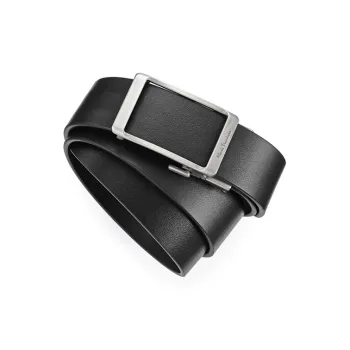 FAIRWHALE Top Grain Seamless Cow Leather Automatic Buckle Genuine Leather Belts Men's Width 3.5CM