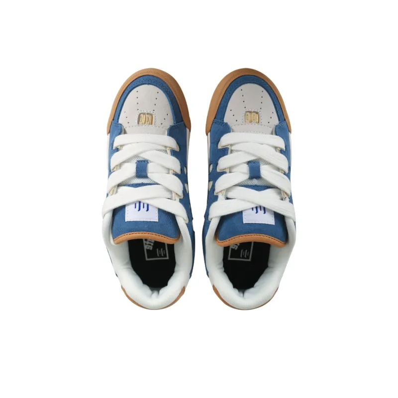 Ollieskate Low Top Skateboard Shoes Unisex Blue White-3