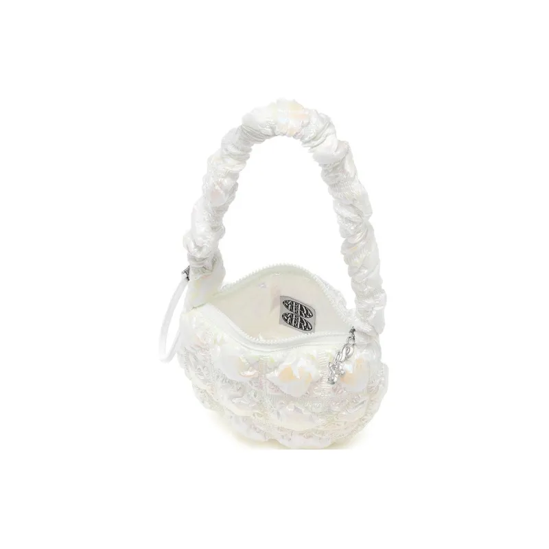 CARLYN Nylon Shoulder Bag Crossbody Bag Regular Women's White-3