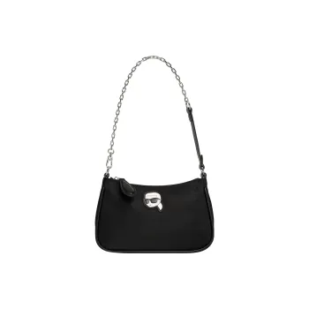 KARL LAGERFELD PU Shoulder Bag Women's Black
