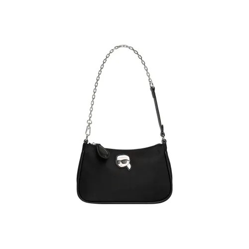 KARL LAGERFELD PU Shoulder Bag Women's Black