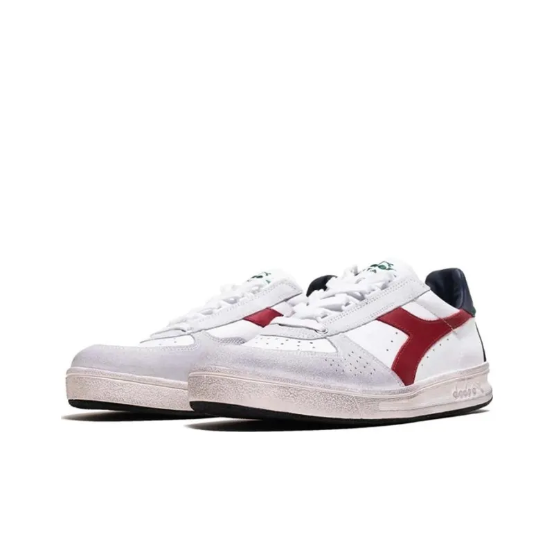 Diadora B.ELITE H Durable Breathable Low Top Skateboard Shoes Men's White-2