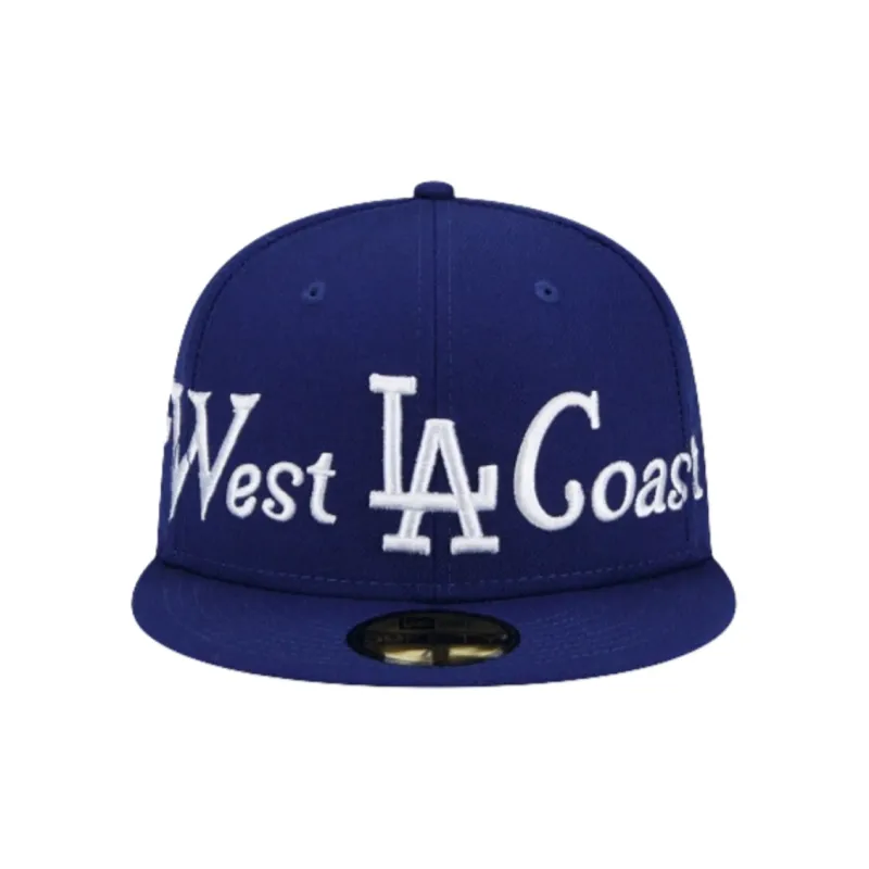 New Era Los Angeles Dodgers West Coast Script 59Fifty Fitted Hat-1