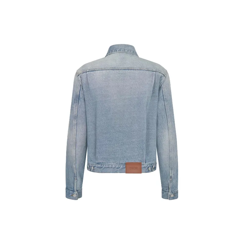 DIOR FW23 Denim Jacket Men's Light Blue-1
