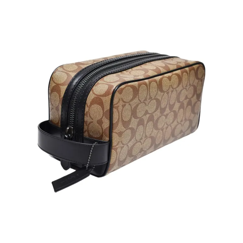 COACH Travel Kit Makeup Bags Brown-1