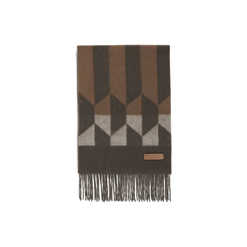 MARJAKURKI Red Scarf Atmosphere Slowing Down Greeting Card With Elegance And Peace Unisex-3