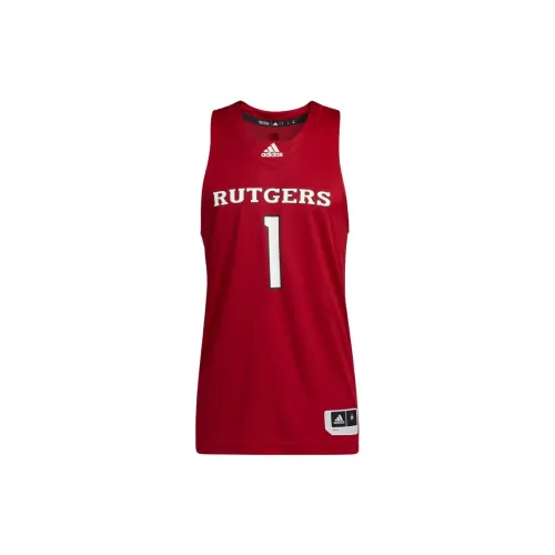 Adidas Scarlet Knights Basketball Jerseys Men Red