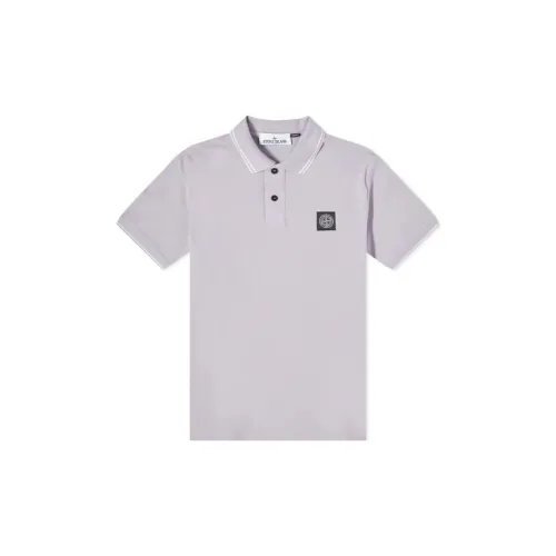 STONE ISLAND Polo Shirts Men Lavender