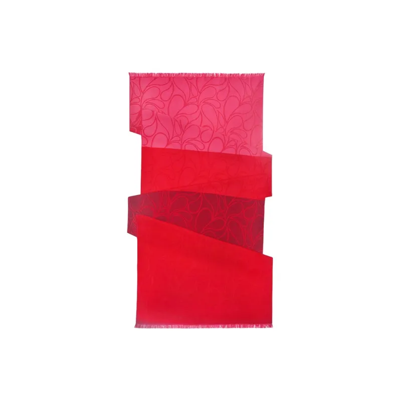 MARJAKURKI Red Scarf Atmosphere Advanced Ripples In The Stream Greeting Card Elegance Women's-3