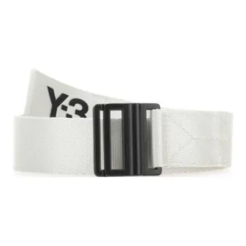 Y 3 Logo Printed Buckled Belt