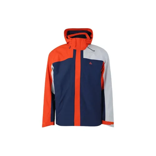 MOBI GARDEN Windbreaker Jackets Men Warning Orange