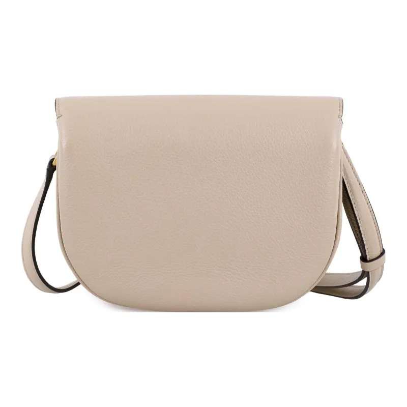 FERRAGAMO Cow Leather Saddle Bag Shoulder Bag Crossbody Bag Women's Dusty Pink-4