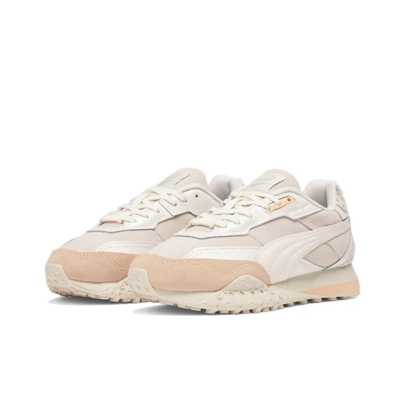 PUMA Blacktop Rider Slip Resistant Low Top Casual Shoes Women's White Pink-2