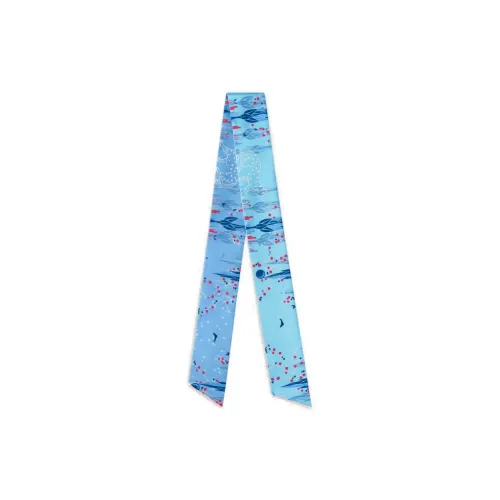 CARTIER Silk Scarves Women's Blue