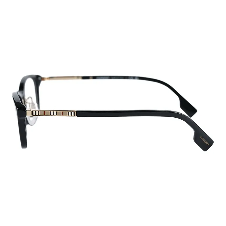 Burberry Plate And Metal Square Eyeglass Frames Unisex Black-2